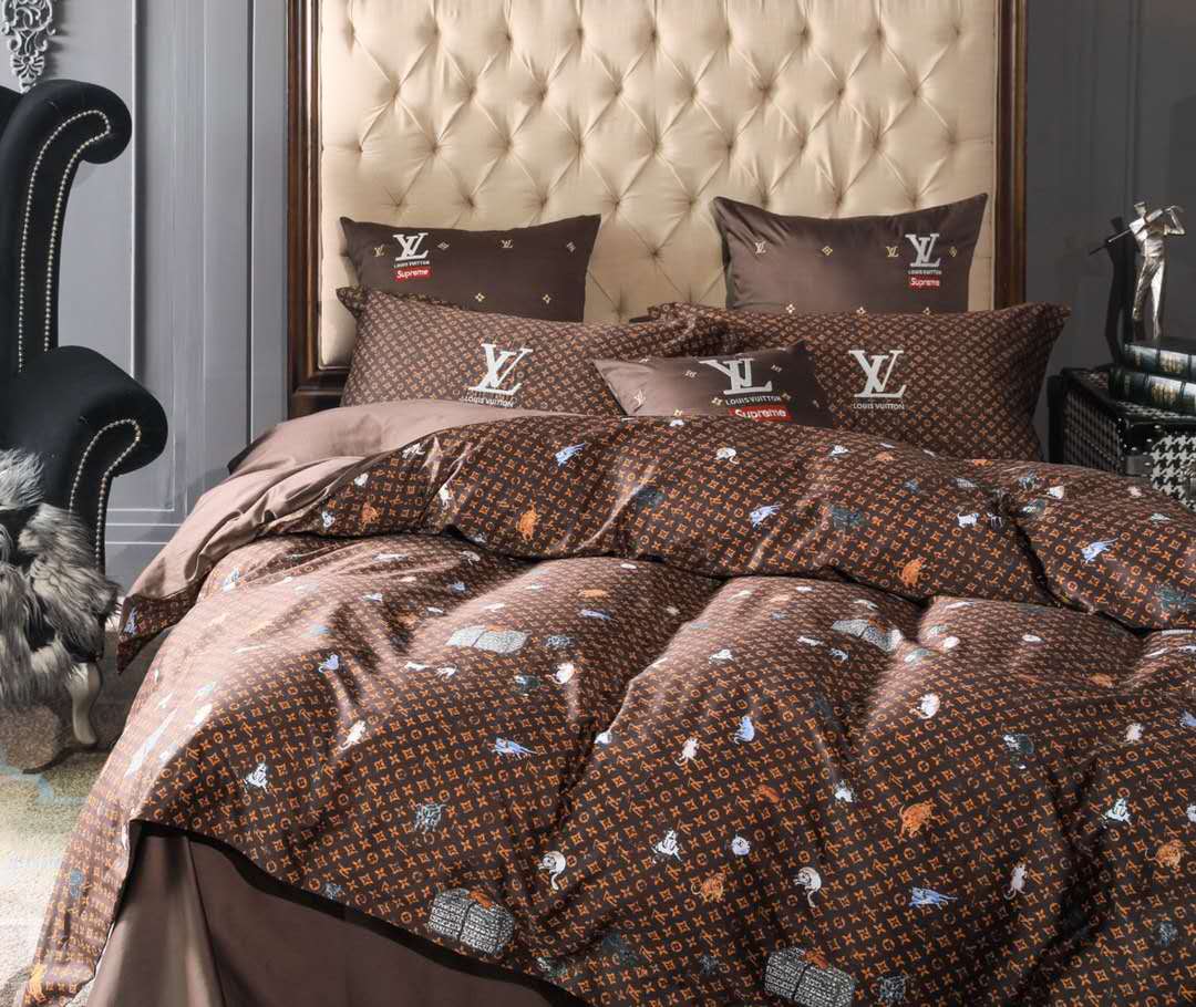 Hot Colorful Louis Vuitton Monogram Bed Sheets For Luxury Bedroom Louis  Vuitton Bedding Set  Rosesy
