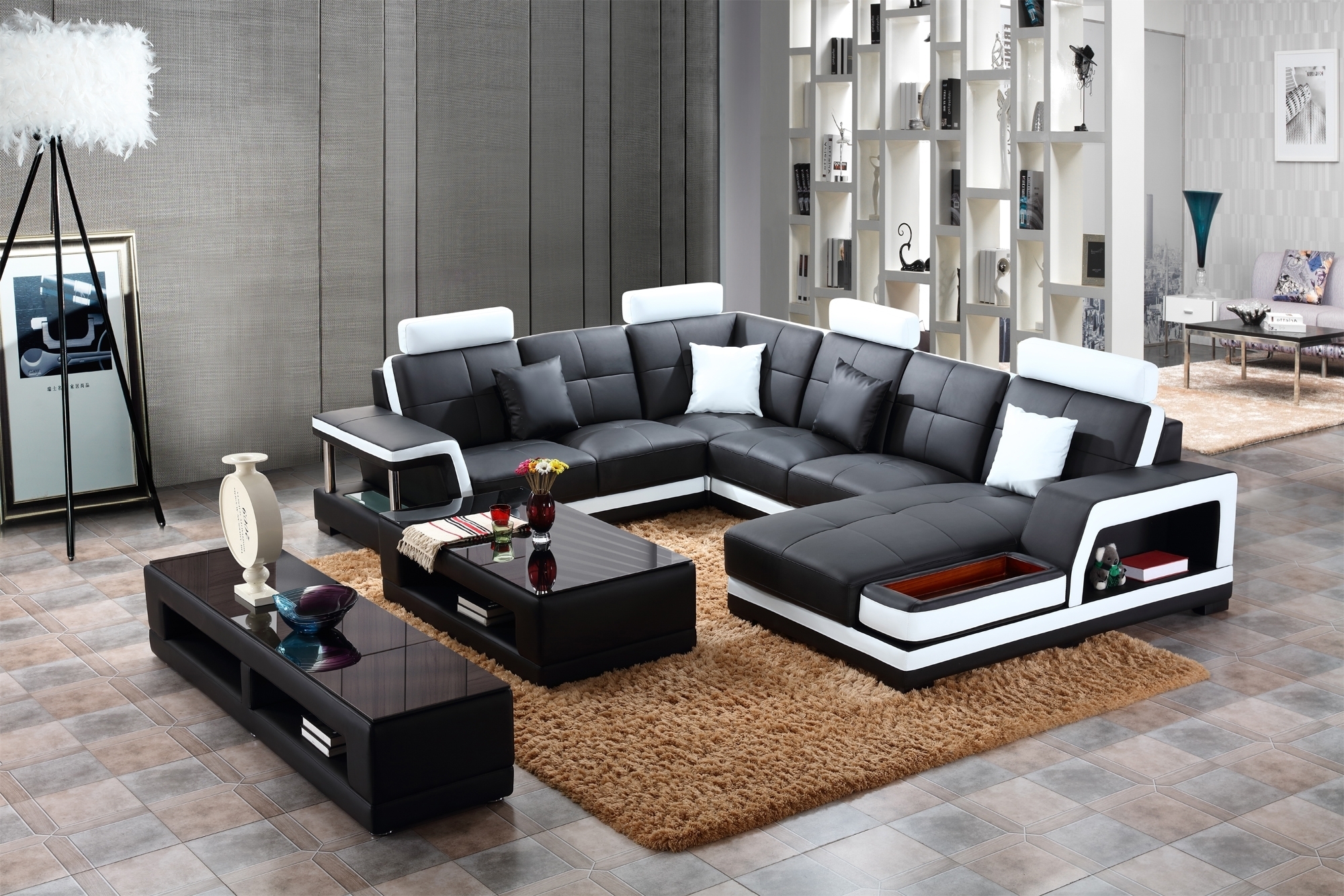 Modern U-Shape Sofa - Joy Furniture