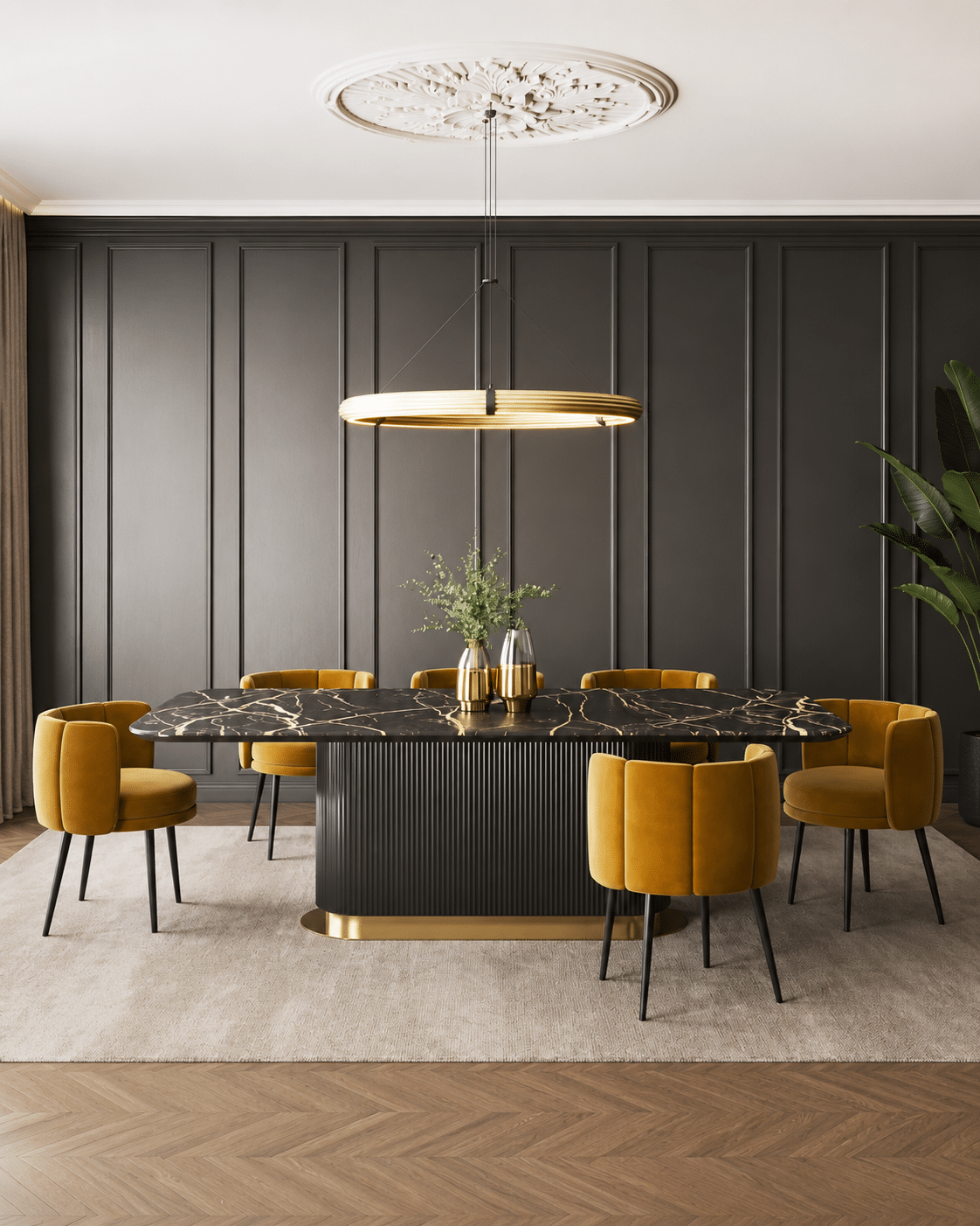 Monaco Luxury Marble Dining Table – 2.0m